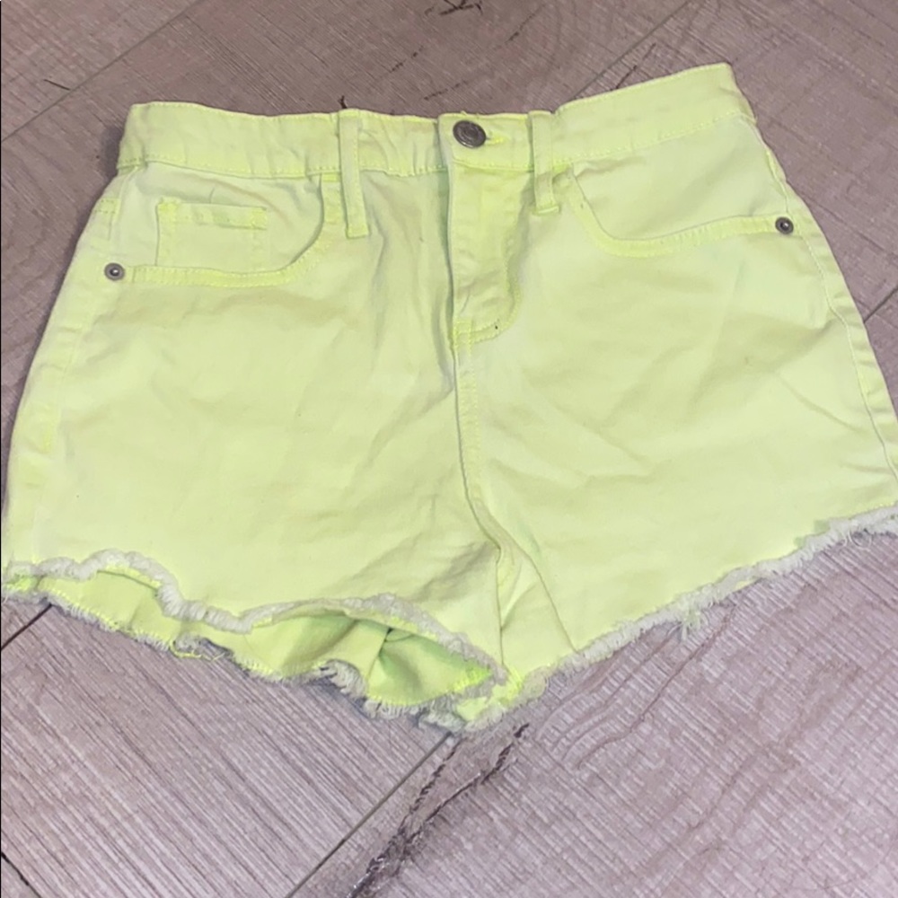 Wild Fable Yellow Neon Shorts